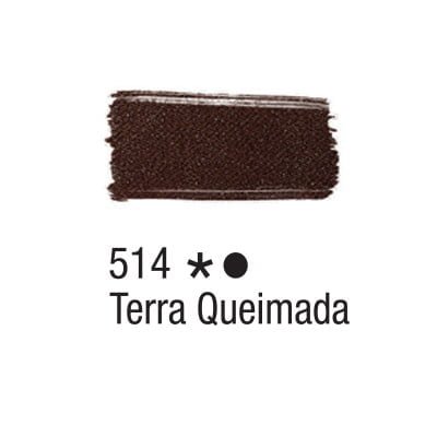 TINTA TECIDO ACRILEX 37ML TERRA QUEIMADA 514