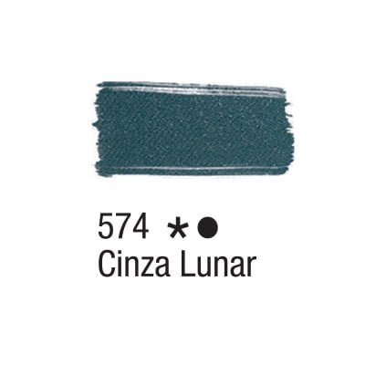 TINTA TECIDO ACRILEX 37ML CINZA LUNAR 574