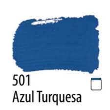 TINTA PVA 100ML ACRILEX AZUL TURQUESA 501