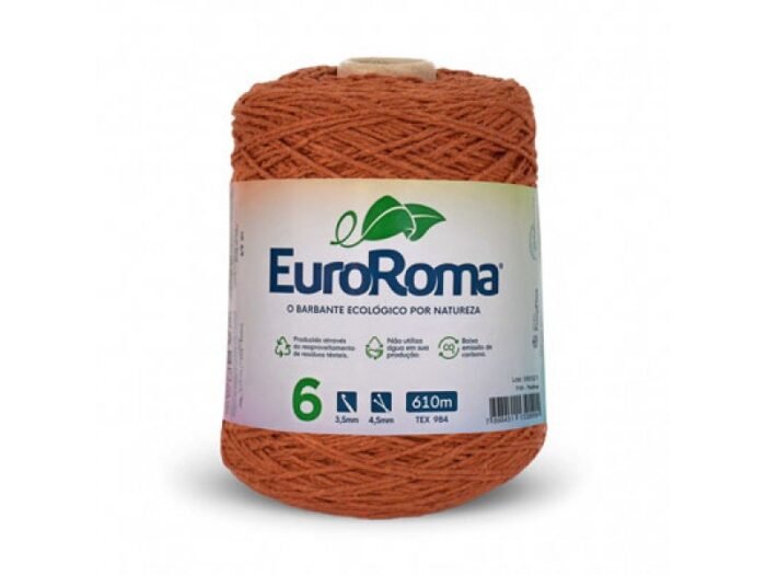 BARBANTE EUROROMA COLORIDO 4/6 600G 610M TELHA