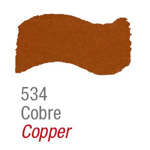 METAL COLORS ACRILEX 37ML COBRE 534